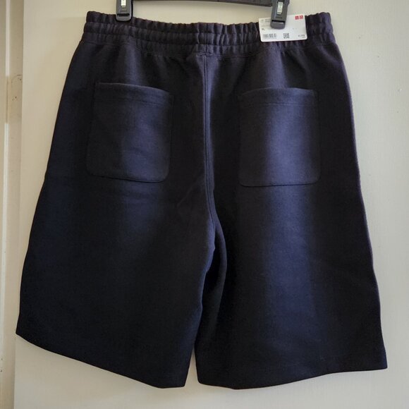 New Uniqlo : C Sweat Wide Shorts 9" Black Men's XL Baggy - Picture 3 of 4